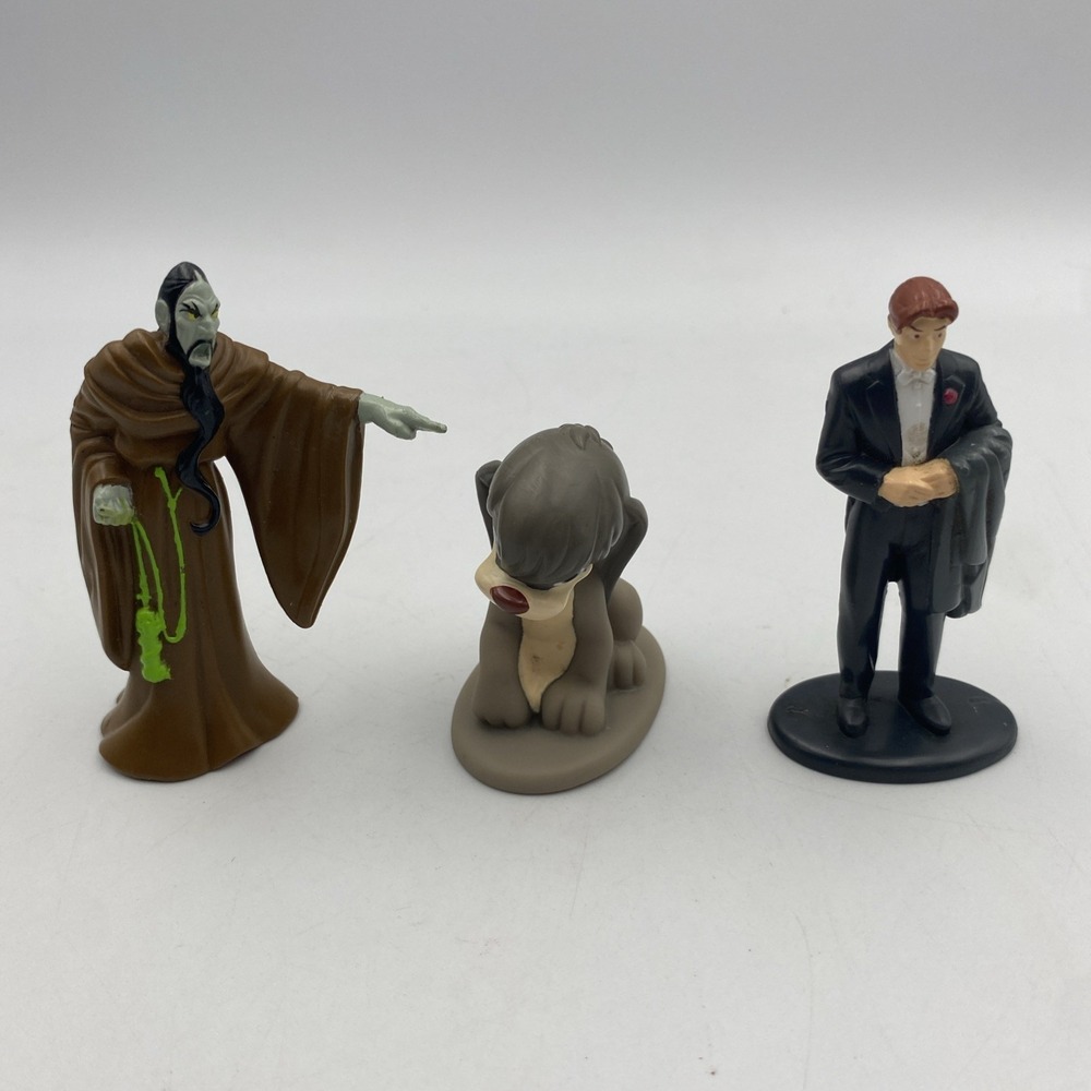 Vintage Lot of 3 Anastasia Rasputin Dimitri Pooka PVC Figures 1997 Cake Toppers‎